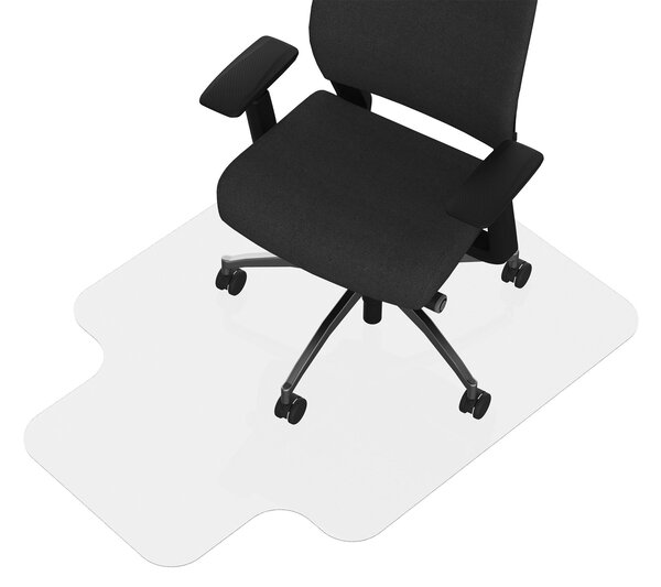 HOMCOM Podložka pod kancelářskou židli 90x120 cm - Ochrana podlahy (Klenutá, Protiskluzové hroty) | Aosom