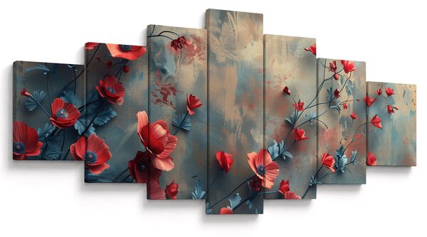 Obraz - Vlčí máky (210x100 cm)