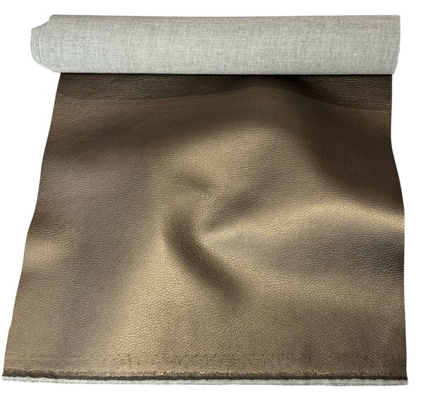 Ekokůže SOFT koženka v metráži, 380 g/m², šíře 145 cm, hnědá, glazovaná