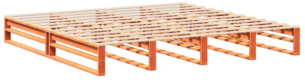 Postel bez matrace voskově hnědá 180 x 200 cm masivní borovice 3302320