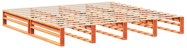 Postel bez matrace voskově hnědá 180 x 200 cm masivní borovice 3302320