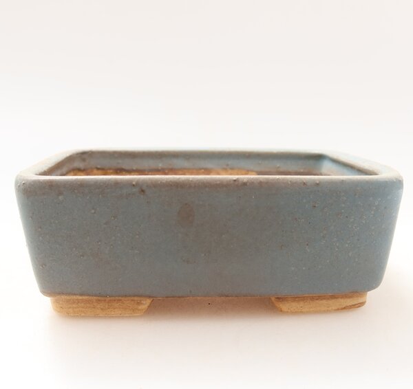 E-bonsai Keramická bonsai miska 10 x 8 x 3,5 cm modrá