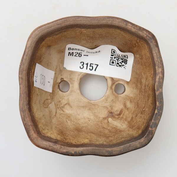 E-bonsai Keramická bonsai miska 7 x 7 x 3,5 cm růžová