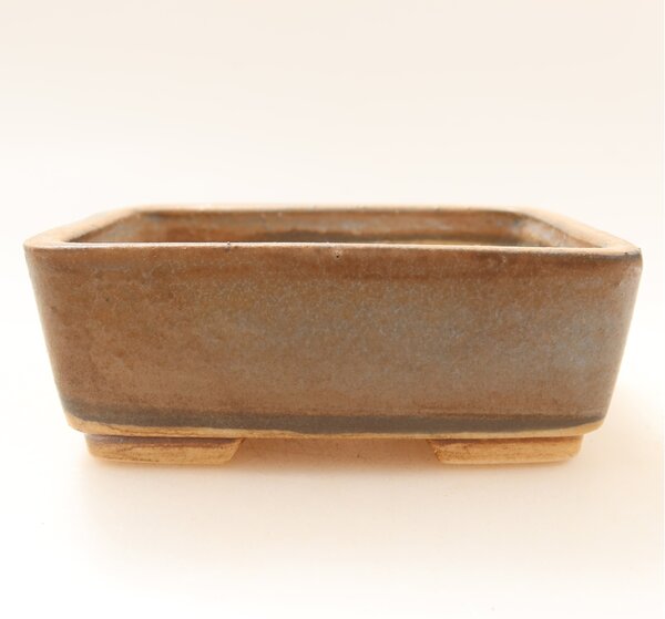 E-bonsai Keramická bonsai miska 10 x 8 x 3,5 cm hnědá