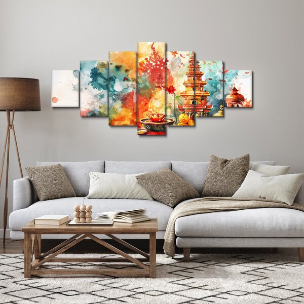 Obraz - Akvarelová ilustrace (210x100 cm)