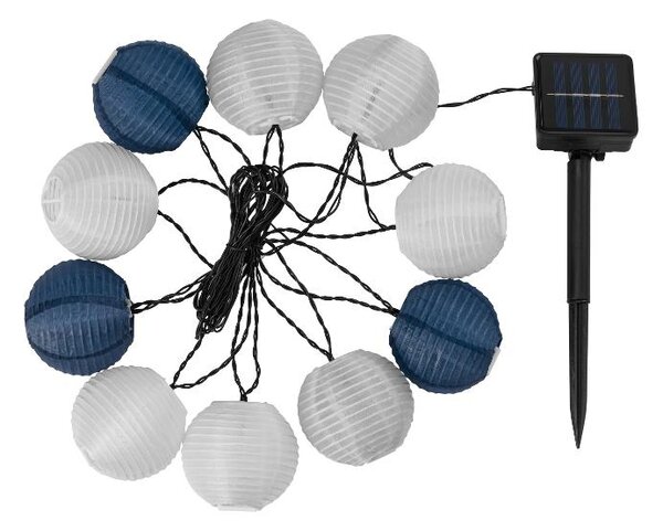 Livarno® Solární světelný LED řetěz, 10 LED (barevná) (100406285002)