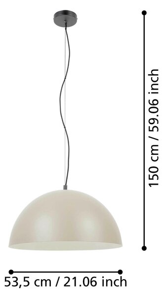 ZÁVĚSNÉ SVÍTIDLO, 53,5/150 cm Eglo - Online Only svítidla, Online Only