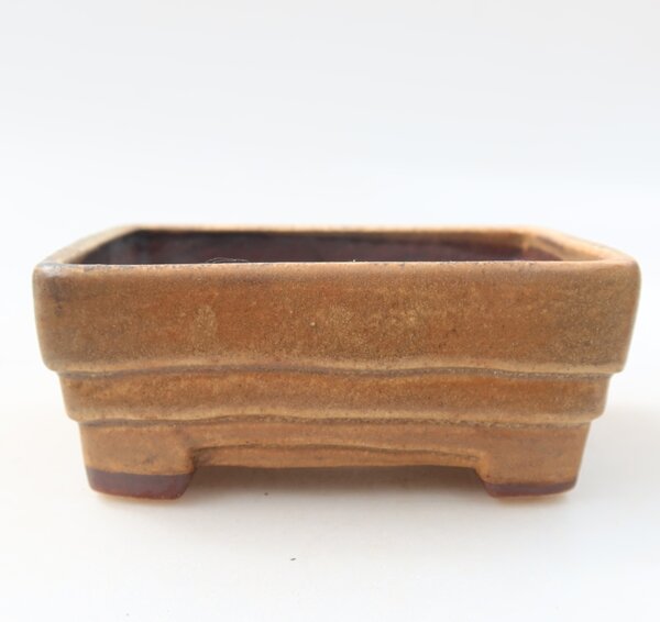 E-bonsai Keramická bonsai miska 9,5 x 7,5 x 3,5 cm hnědá
