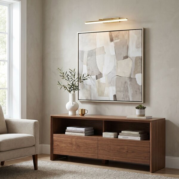 Toolight Rea, Koupelnové nástěnné LED svítidlo APP1873-1W 60cm GOLD, OSW-66028