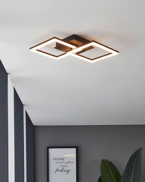 STROPNÍ LED SVÍTIDLO, 52,5/31/8 cm Eglo - Online Only svítidla, Online Only