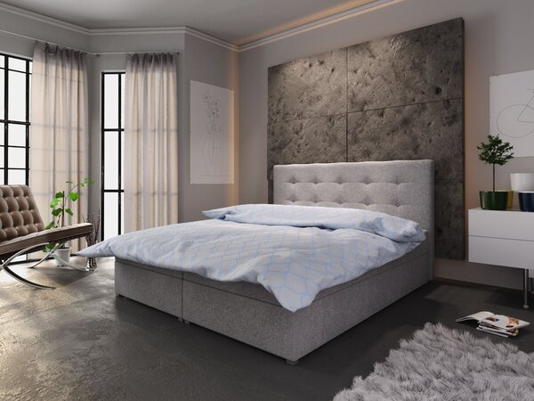 Moderní postel s úložným prostorem STIG I 160x200, šedá