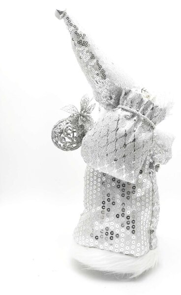 Vánoční dekorace, zpívající a tančící Santa Claus nosící dárky, 34cm
