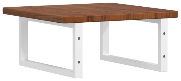 Deska pod umyvadlo nástěnná ocel a masivní dubové dřevo 3302400