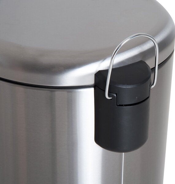 HOMCOM 30L Odpadkový Koš, Odpadkový Sítko, Pedálový Koš s Víkem, Vnitřní Kbelík, Oddělení Odpadu pro Obývací Pokoj, Kancelář, Kulatý | Aosom