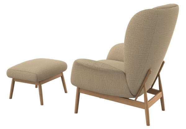 -25 % Dny MOMENTI– Flexlux Béžové čalouněné lounge křeslo PADOVA II
