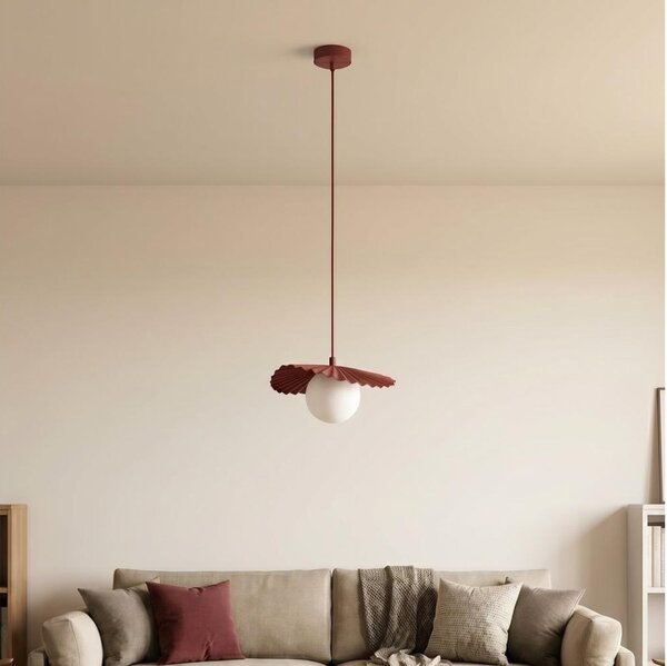 Lustr na lanku FLORA 1xG9/8W/230V červená
