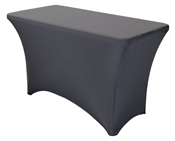 TENTino Elastický potah STANDARD na skládací stůl 122x60 cm VÍCE BAREV Barva ubrusu: SVĚTLE ŠEDÁ / SILVER
