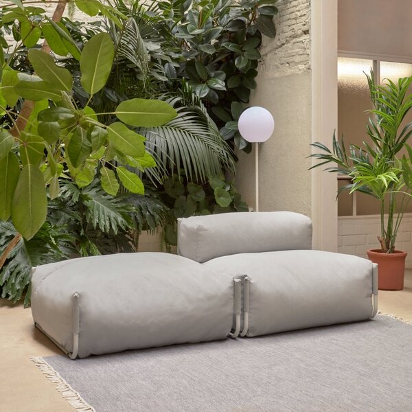 Kave Home Světle šedý zahradní modul/podnožka Square 101 x 101 cm