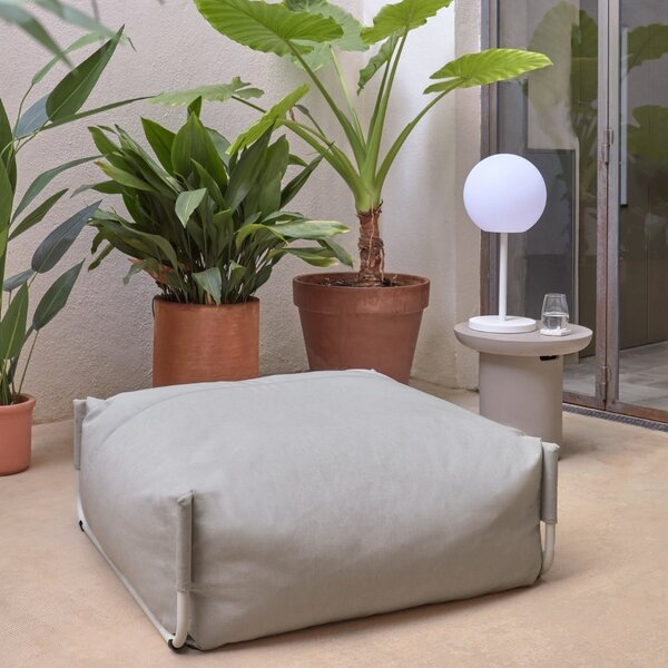 Kave Home Světle šedý zahradní modul/podnožka Square 101 x 101 cm