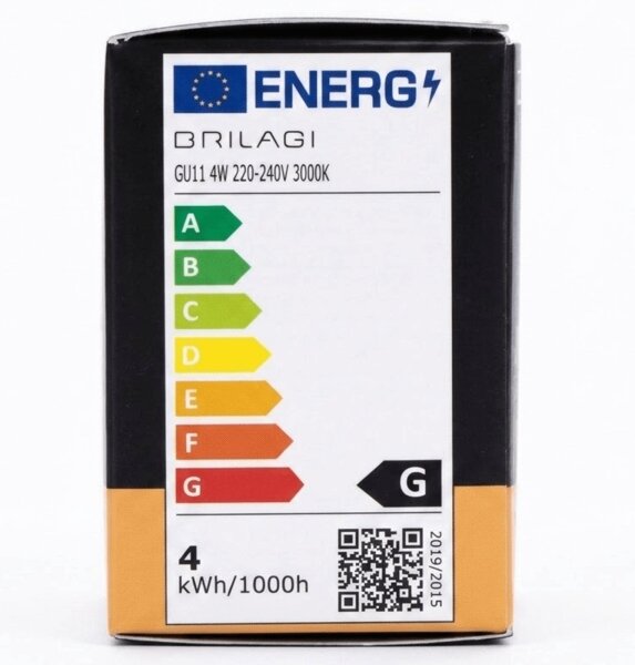LED Žárovka MR11 GU10/4W/230V 3000K černá - BRILAGI