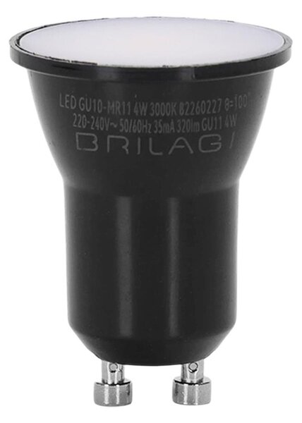 LED Žárovka MR11 GU10/4W/230V 3000K černá - BRILAGI