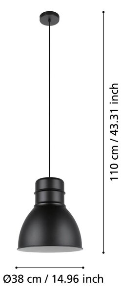 ZÁVĚSNÉ SVÍTIDLO, 38/110 cm Eglo - Online Only svítidla, Online Only