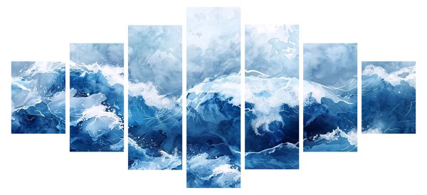 Obraz - Ilustrace moře (210x100 cm)