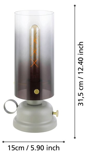 STOLNÍ LAMPA, E27, 11/31,5 cm Eglo - Online Only svítidla, Online Only