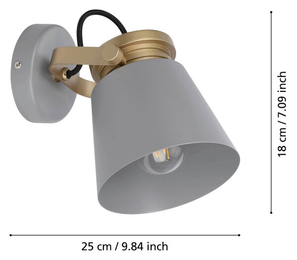 BODOVÉ SVÍTIDLO, 28 W/E27, 18/15/20 cm Eglo - Online Only svítidla, Online Only