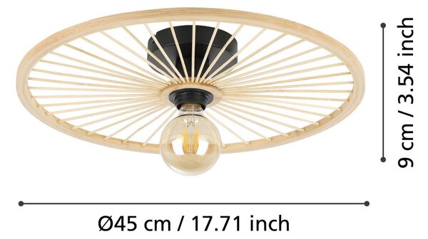 STROPNÍ SVÍTIDLO, 45/9 cm Eglo - Online Only svítidla, Online Only