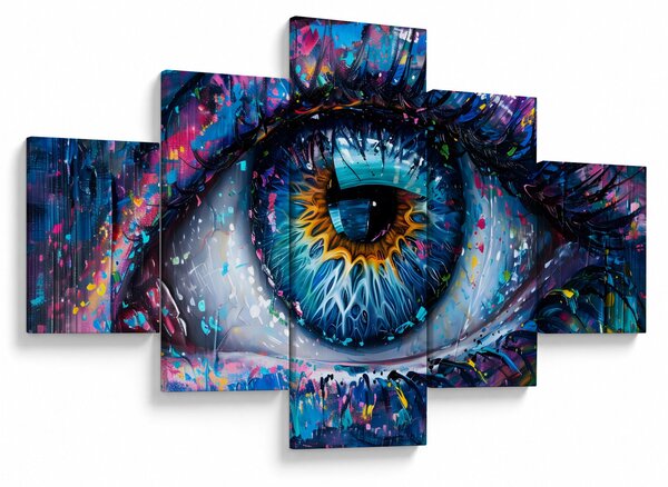 Obraz - Malba oka (125x70 cm)