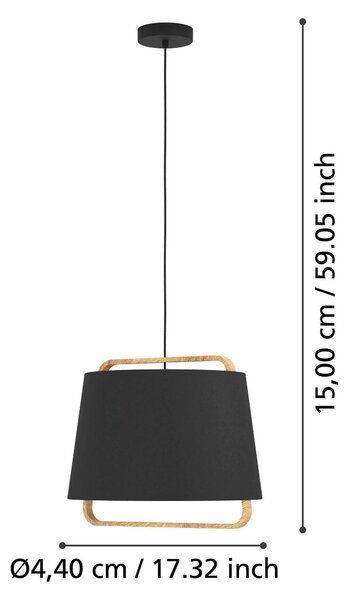 ZÁVĚSNÉ SVÍTIDLO, 44/150 cm Eglo - Online Only svítidla, Online Only