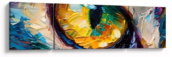 Obraz - Malba kočičího oka (170x50 cm)