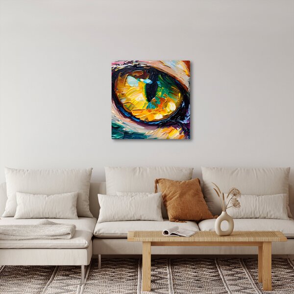 Obraz - Malba kočičího oka (30x30 cm)