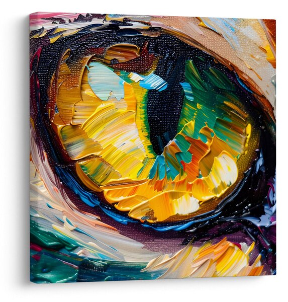 Obraz - Malba kočičího oka (30x30 cm)