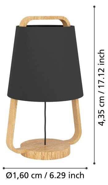 STOLNÍ LAMPA, E27, 24/43,5 cm Eglo - Online Only svítidla, Online Only