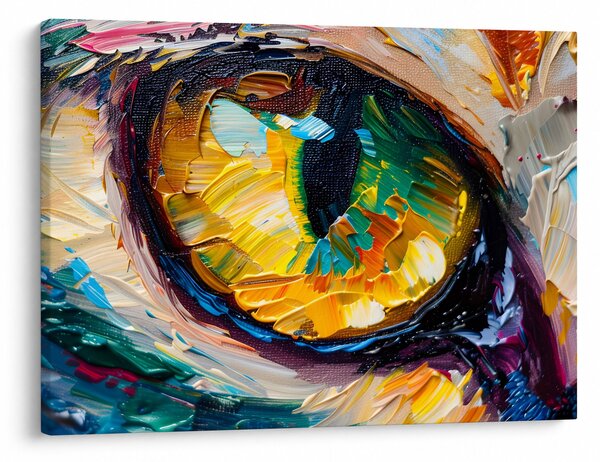 Obraz - Malba kočičího oka (70x50 cm)