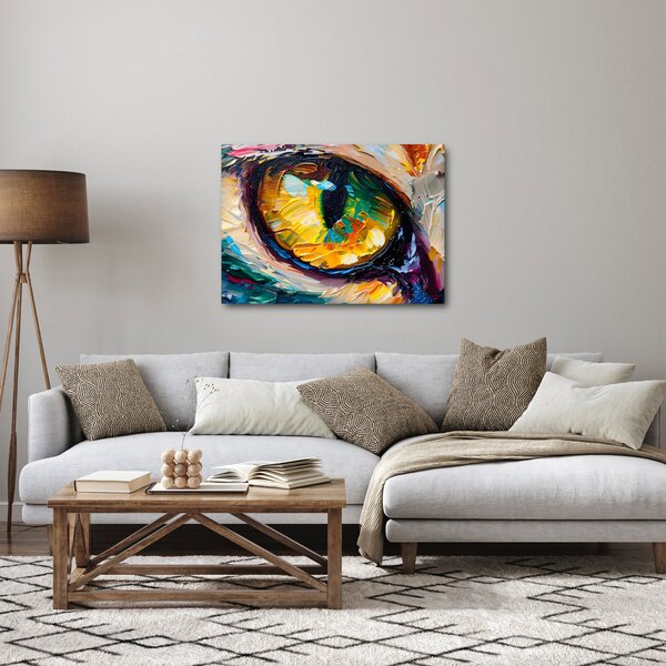 Obraz - Malba kočičího oka (70x50 cm)