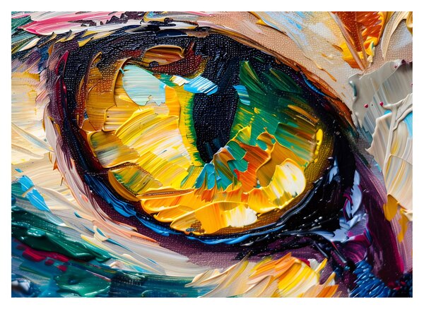 Obraz - Malba kočičího oka (70x50 cm)