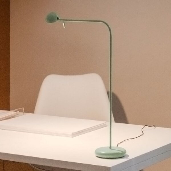 Stolní lampa Vibia, Pin, Zelená, Pracovna, Kov, Moderní