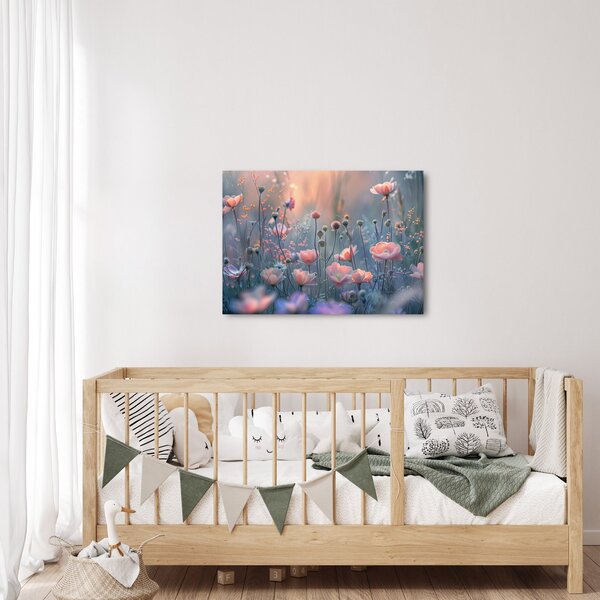 Obraz - Květiny v pastelových barvách (70x50 cm)