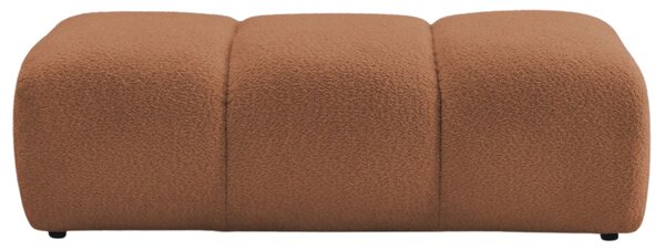 -25 % Dny MOMENTI– Bobochic Paris Terakotově oranžová bouclé podnožka Pamira 124 x 60 cm