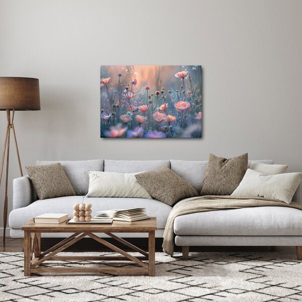 Obraz - Květiny v pastelových barvách (70x50 cm)