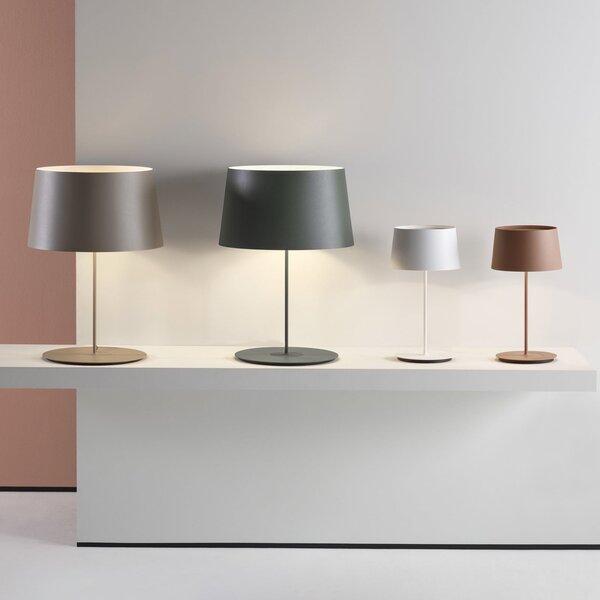 Stolní lampa Vibia, Warm, Hnědá / Rezavá, Obývací pokoj, Kov, Moderní