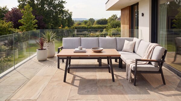 Venkovní hliníková sedací souprava Crena Corner Woodlook