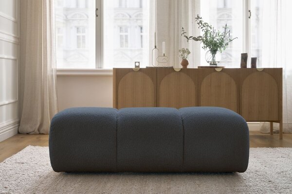 -25 % Dny MOMENTI– Bobochic Paris Tmavě modrá bouclé podnožka Pamira 124 x 60 cm