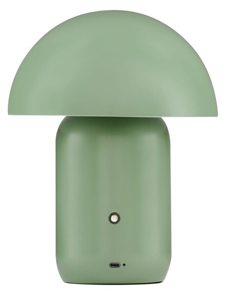 Nova Luce Zelená kovová nabíjecí stolní LED lampa Pois