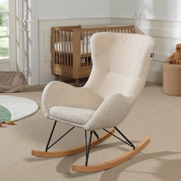 Vipack Béžové houpací křeslo Rocky