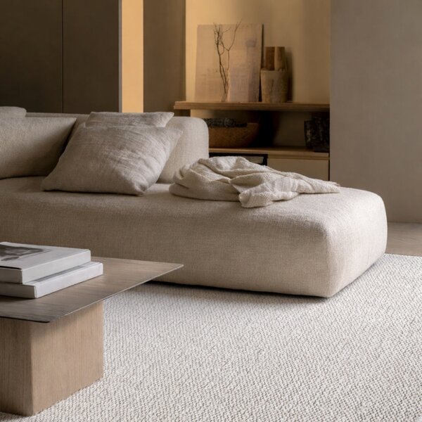 Fargotex Krémově bílý vlněný koberec Mellow 160 x 230 cm