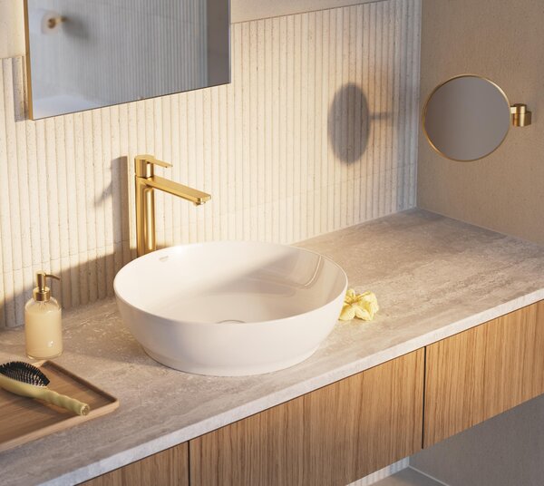 Grohe Lineare umyvadlová baterie stojící Brushed Cool Sunrise 23405GN1